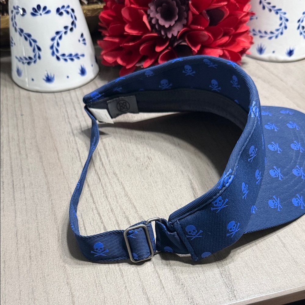 G/FORE Blue Skull Print Visor